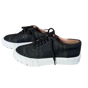 Linea Paolo Kenzi Platform Black Camo Sneaker